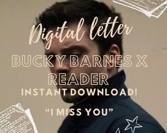 Bucky Barnes Love Letter, Marvel Comfort Character (PDF Digital Download)