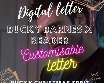 Customizable Bucky Barnes Christmas Love Letter (Digital PDF)