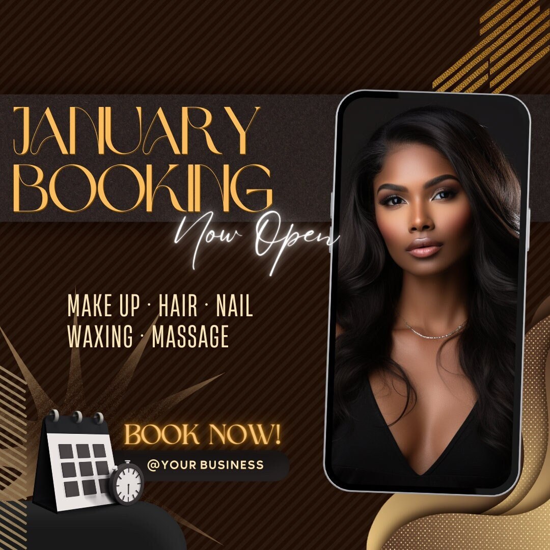 Editable Book Now Hair Flyer Bundle, DIY Booking Available Template