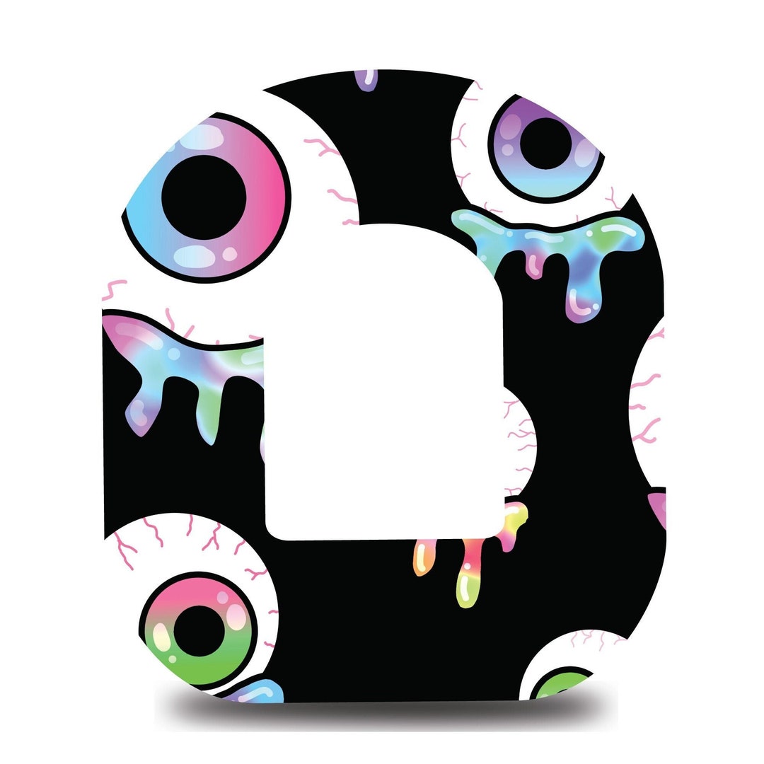 Wacky Midnight Eyeballs Omnipod Patch CGM Tape Etsy