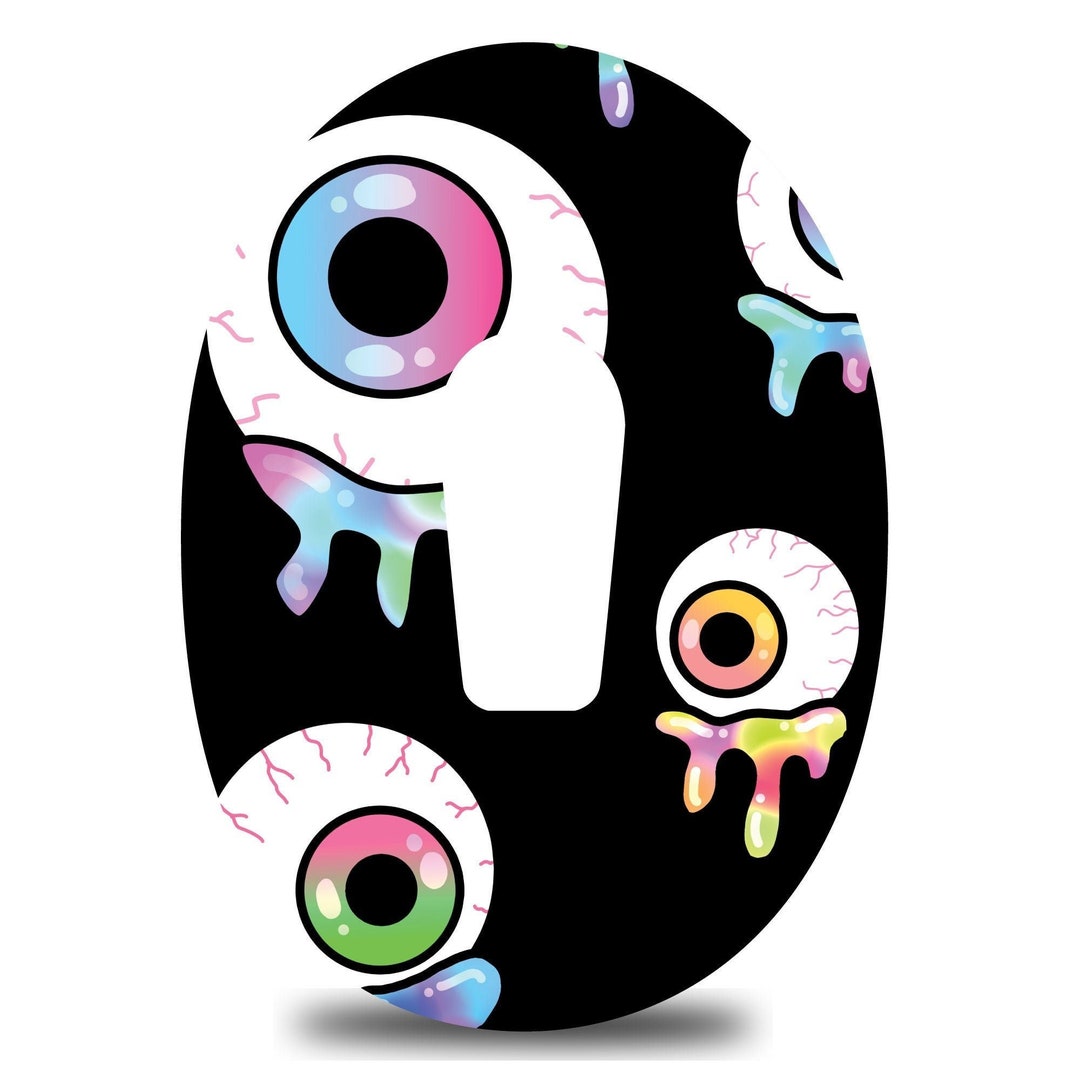 Wacky Midnight Eyeballs G6 Patch CGM Tape Etsy