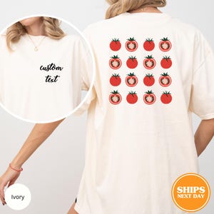 Tomato Shirt, Tomato Lover Tshirt, Food Shirt, Tomato Gifts, Vegetable Shirt, Custom Tomato Shirt, Tomato Graphic Shirt, Comfort Colors