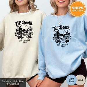 Custom Till Death Sweatshirt, Bride And Groom Hoodie, Wedding Gifts, Matching Sweatshirt, Husband Wife Sweatshirt, Wedding Sweatshirt