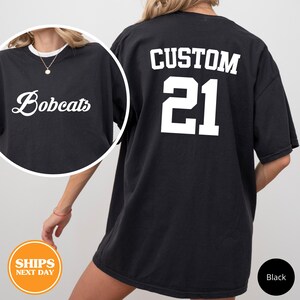 Custom Team Name Shirt, Custom Baseball Tshirt, Sports Shirt, Sports Lover Gift, Custom School Shirt, College Shirt, Comfort Colors