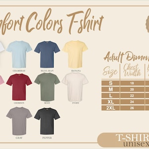 a t - shirt with different colors and sizes