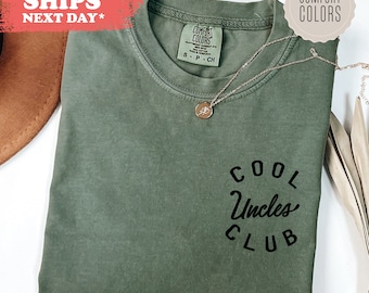 Cool Uncles Club Shirt, Uncle Appreciation Tshirt, Pregnancy Announcement Tee, Uncle Gift, Funny Uncles Cool Club Tshirt, Comfort Colors