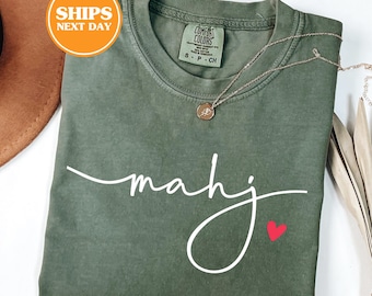 Comfort Colors® Mahj Shirt, Mahjong Shirt, Mahjong Gifts, Mahjong Apparel, Mahjong Tshirt