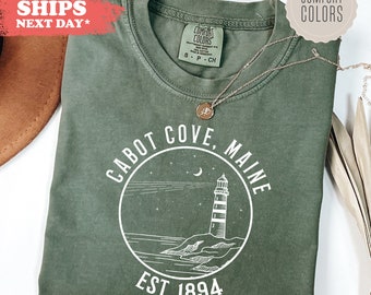 Cabot Cove Shirt, Murder Show Tshirt, Murder Mystery Tee, Cabot Cove Maine Shirt, Murder Mysteries Shirt, Cabot Cove Gift, Comfort Colors