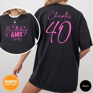 Custom Birthday Shirt, Girls Birthday Shirt, Birthday Party Girl Tshirt, Custom Birthday Gift, Personalized Birthday Party, Comfort Colors