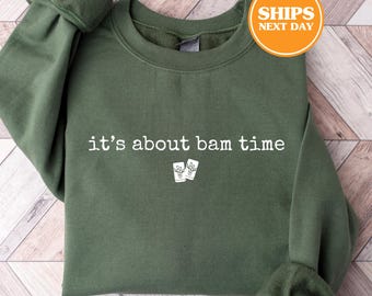 It's About Bam Time Sweatshirt, Mahjong Sweatshirt, Mahjong Gifts, Mahjong Apparel, Mahjong Sweater