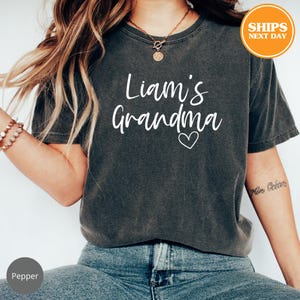 Personalized Grandma Shirt, Custom Grandma Shirt, Mother&#39;s Day Gift, Grandma Birthday Tshirt, Mama Gift, New Grandma Shirt, Comfort Colors