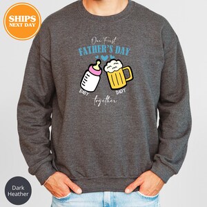 Custom Father&#39;s Day Sweatshirt, Father And Baby Hoodie, Gift For Dad, Matching Sweatshirt, Father&#39;s Day Matching Sweatshirt, Dad And Me