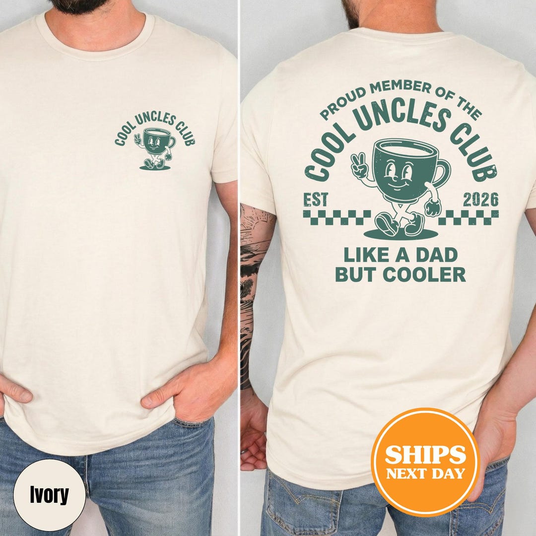 Comfort Colors® Cool Uncles Club Shirt, Uncle Gift, Pregnancy ...
