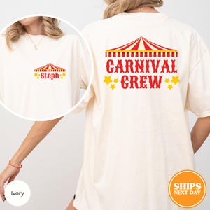 Carnival Staff Birthday Shirt, Birthday Tshirt, Attraction Shirt, Birthday Crew, Matching Birthday Family, Birthday Gift, Comfort Colors