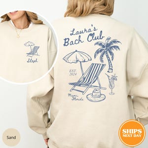Bachelorette Sweatshirt, Custom Bach Hoodie, Beach Bachelorette Party Sweatshirt, Bridal Party Gifts, Beach Wedding Sweatshirt, Bride Hoodie