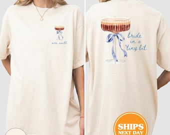 Comfort Colors® Bride In A Tiny Bit Shirt, Future Mrs Shirt, Engagement Gifts, Bride Shirt, Newly Engaged Gift
