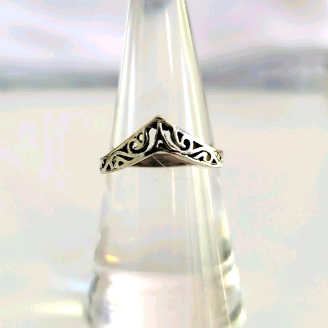 Vintage Silver Wonder Woman Tiara Ring Size 6.5 Women's Etsy