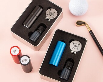 Tampon de golf personnalisé pour papa-Cadeaux de Noël golf-Cadeaux de golf pour homme Tampon golfeur personnalisé, tampon pour golfeurs, cadeaux pour golfeurs