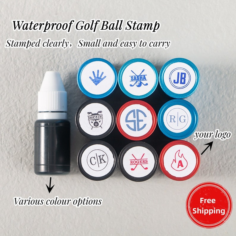 Individueller Golfball Monogramm Golfball Stempel Geschenk für Vater und Ehemann Personalisierter Golfball Stempel WeihnachtsgeschenkEinzigartiges Geschenk Bild 5