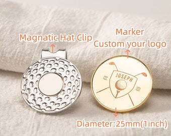 Custom Magnetic Golf Ball Marker with Hat Clip,Unique Gift for Dad,Ball position mark,mark drop position mark tee ball T mark multicolour