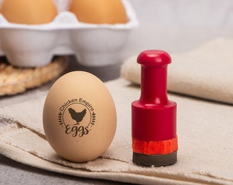 Custom Egg Carton Stamp | Farm Egg Stamp | Personalized Farm Logo Stamp | Rubber Stamp | Farm Fresh Eggs | Personalized Chicken Stamp