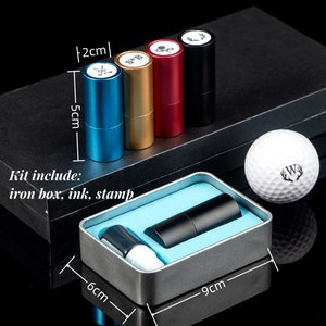 Individueller Golfball Monogramm Golfball Stempel Geschenk für Vater und Ehemann Personalisierter Golfball Stempel WeihnachtsgeschenkEinzigartiges Geschenk Bild 7