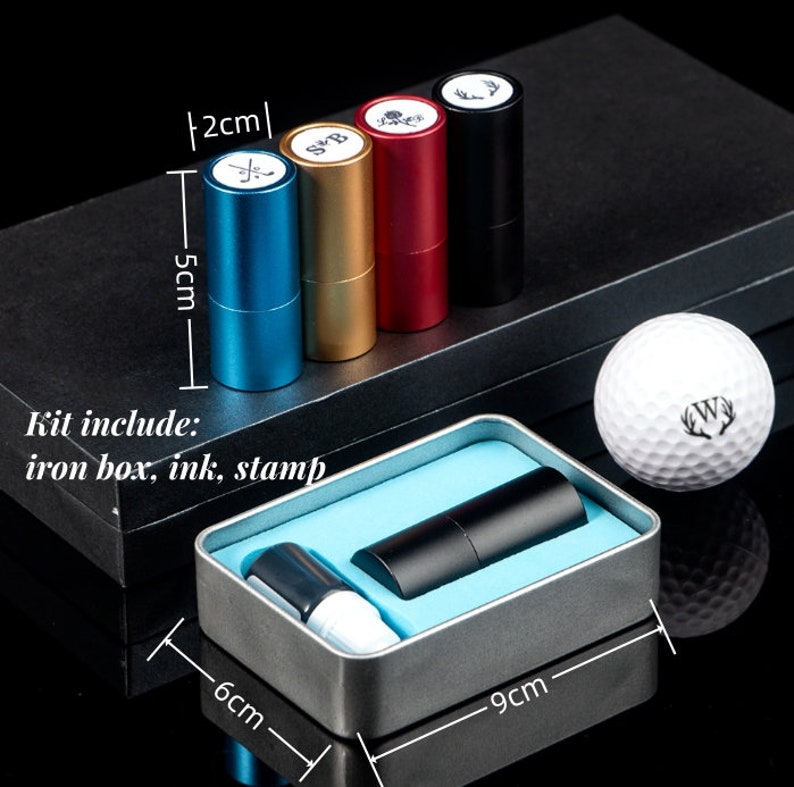 Individueller Golfball Monogramm Golfball Stempel Geschenk für Vater und Ehemann Personalisierter Golfball Stempel WeihnachtsgeschenkEinzigartiges Geschenk Bild 7