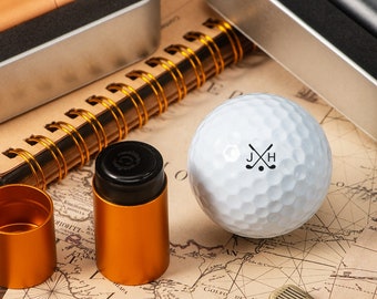 Benutzerdefinierter Golfball-Stempel-Golf-Tintenstempel-Golf-Geschenke-Golfball-Marker-Edelstahl-Golfstempel-personalisierte Mini-Stempeltinte für Golfball