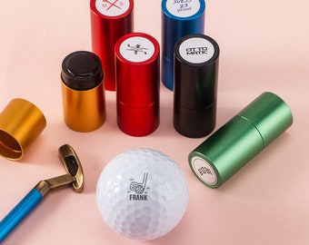 Personalisierter Golfball Stempel, Golfball Marker, Benutzerdefinierter Golfball Stempel, benutzerdefinierter rostfreier Stempel, Tintenballstempel, Golfer-Sportgeschenk