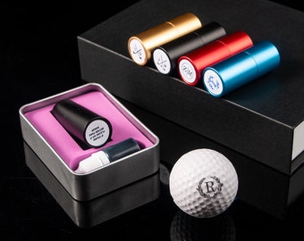 Sello de golf personalizado, sello de pelota de golf único, sello de golf de metal, sello de pelota de tinta, marcador de pelota de golf, regalo del día del padre, regalos reactivos para personas
