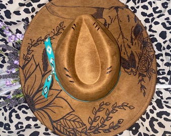 Wild Child Burned, Painted Bull Skull -authentic Hand Burned  display picture 2