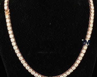 5mm Iced Out Diamond VVS Tennis Chain, Iced Out Tennis Chain