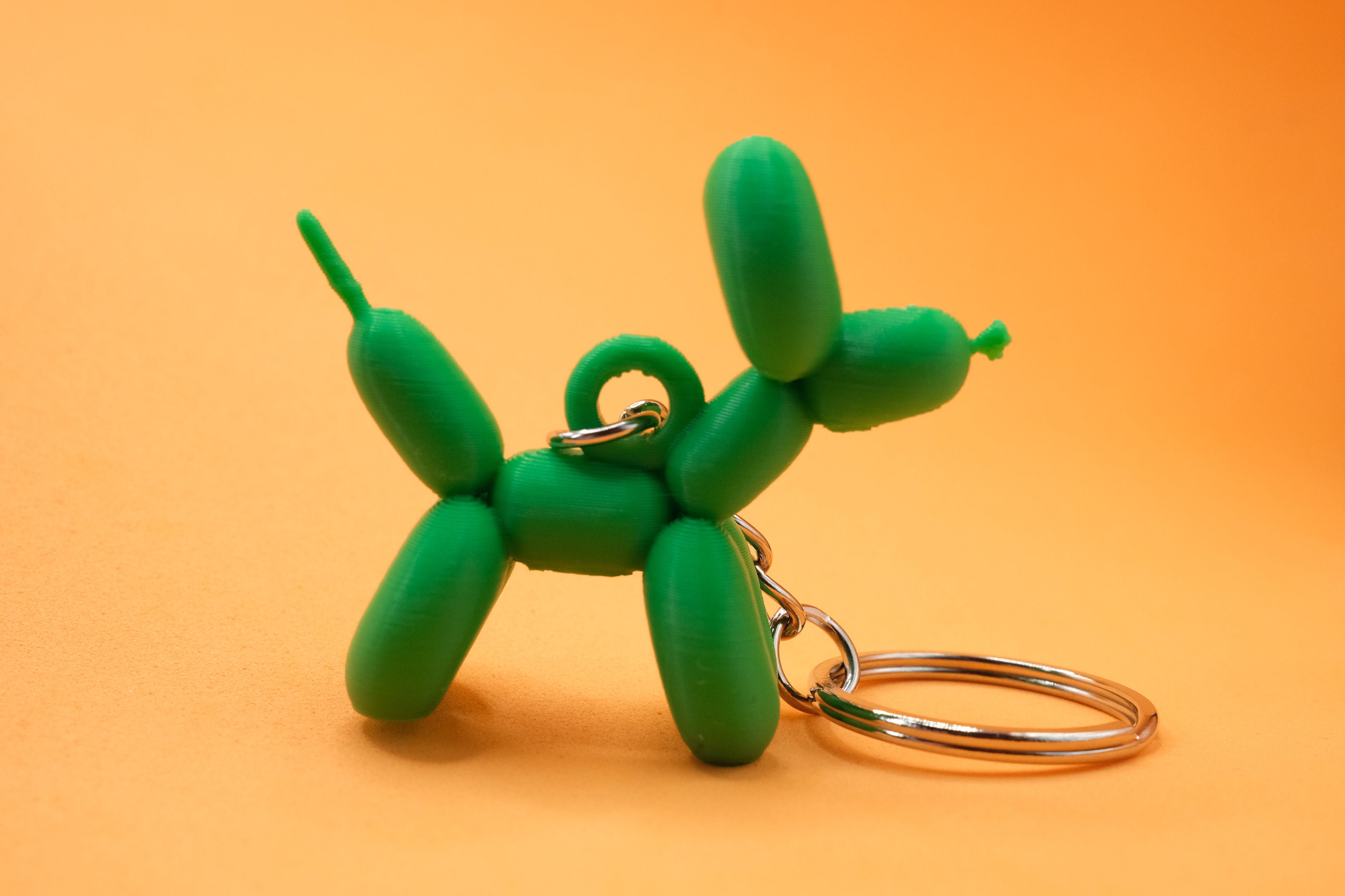 3D Printed Dog Balloon Keychain - Etsy