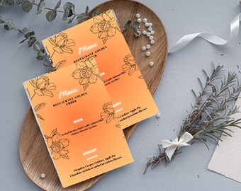 Editable Restaurant Menu Bundle | Modern Printable Food Menu Design (PDF Download)