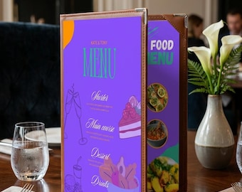 Elegant Restaurant Menu Template – Print & Customize
