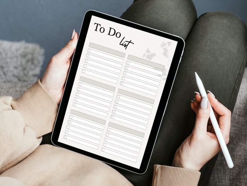 To Do List Productivity Planner Simple Tasks Lists Template Etsy