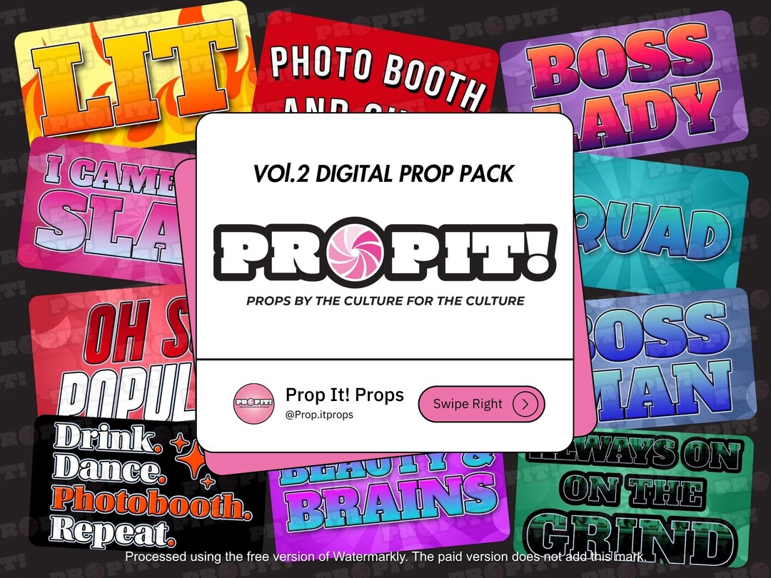 12 Photo Booth Props PNG, Instant Download Photo Booth Props, Digital