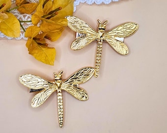 Vintage Dragonfly Hair Clip , Blue Rhinestone Jewel Bug,v3  display picture 3