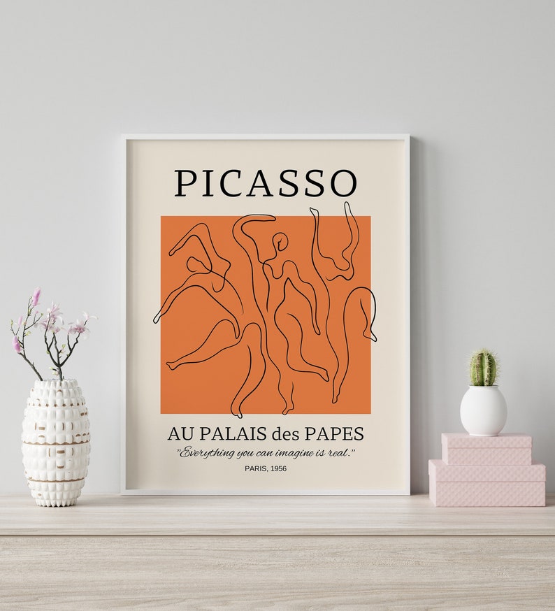 Gallery Wall Art Set of 3, Picasso Poster, Picasso Print, Bauhaus