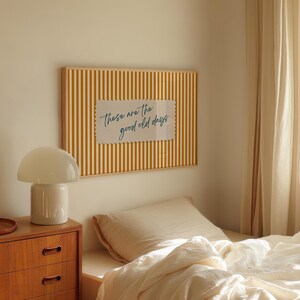 These Are The Good Old Days Retro Poster, Orange Stripes, Vintage Typography (Digital Download) image 5