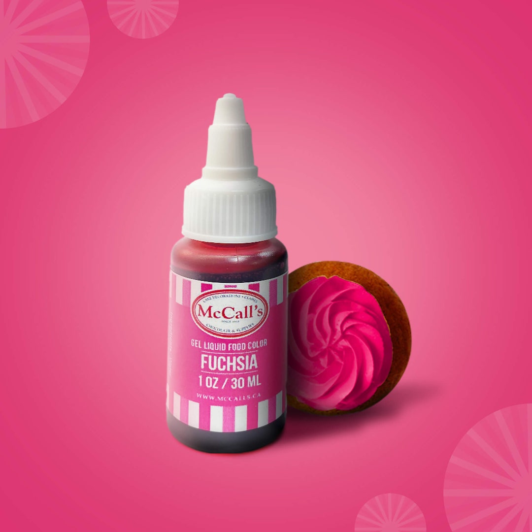 Liquid Gel Food Color Fuchsia 30ml 1oz - Etsy