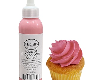 Liquid Gel Food Color Rose Gold 125 ml (4.5oz)