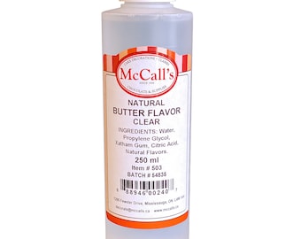 Butter Flavor Clear Natural, 250 ml