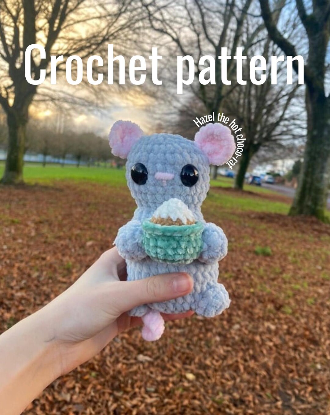 Hazel the Hot Choco-rat Crochet Pattern | Amigurumi Rat (PDF Pattern ...