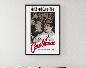 カサブランカで恋人役を演じるイングリッド・バーグマンとハンフリー