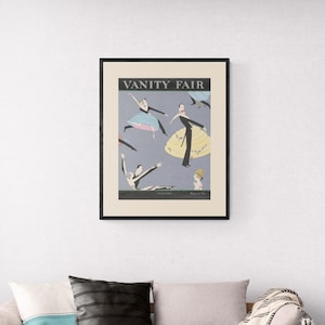 Vanity Fair Vintage Framed Art Deco