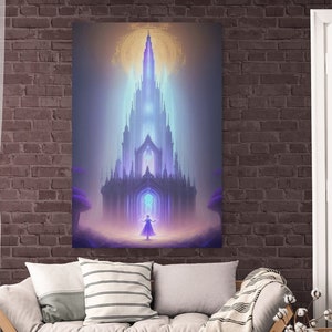 Magicians Manor - Arte del cartel original / Arte del castillo / Magia y magos / Arte del cartel