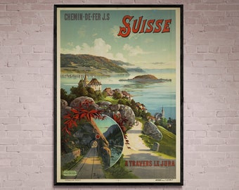 スイス スイス ヴィンテージアートワーク