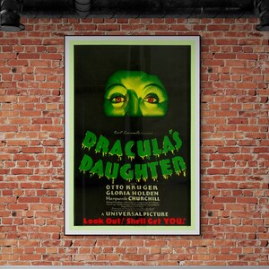 Classic Dracula Movie Poster: Vintage Horror Film Decor