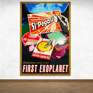 51 Pegasi b Poster | NASA&#39;s JPL Exoplanet Odyssey | Celestial Beauty for Space Enthusiasts